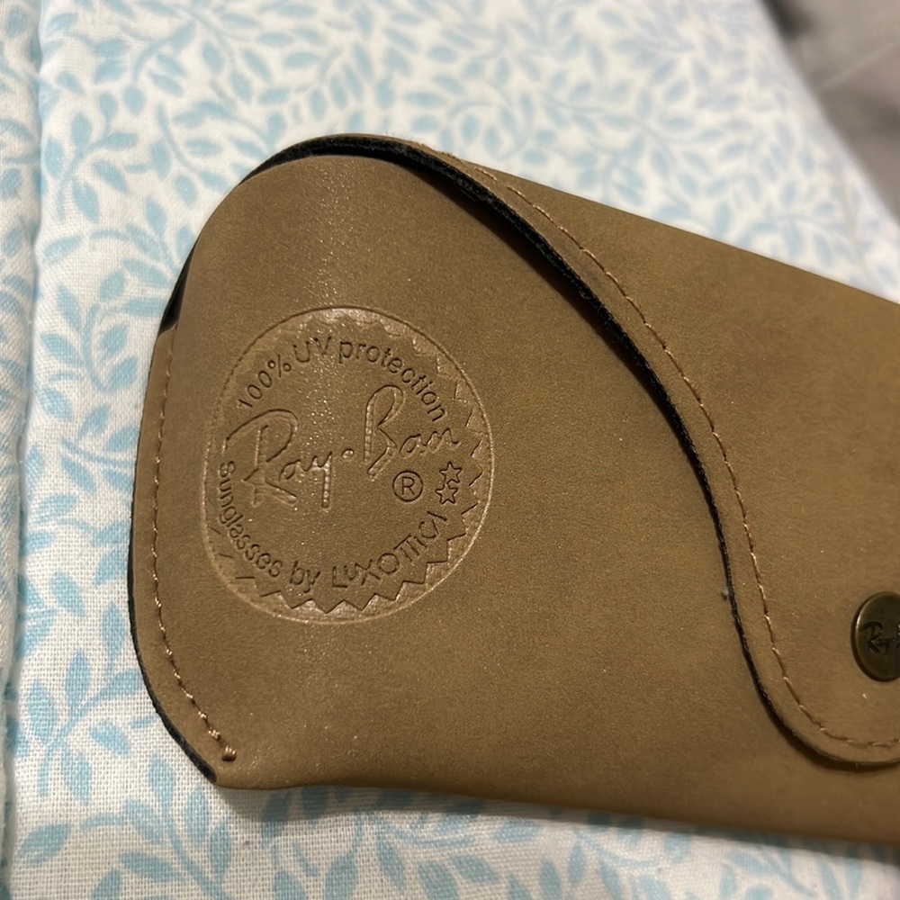 Ray-ban Leather Case Unisex
